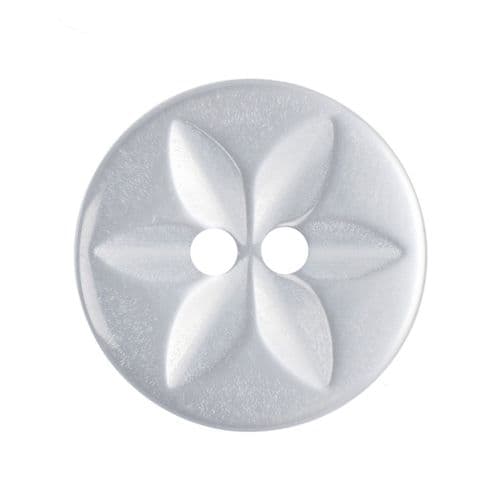Medium Polyester Star Button: 16mm