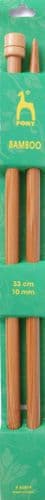 Pony Bamboo Knitting Needles - 10mm