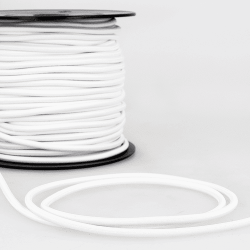 Round Elastic - 4mm - White