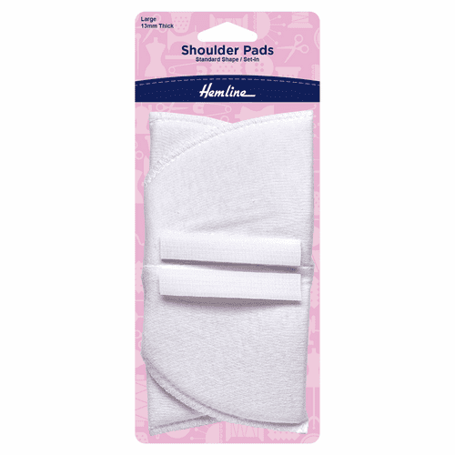 Shoulder Pads - Standard Set-In - Large - White