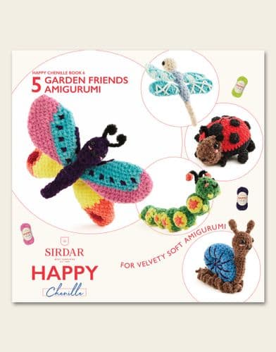 Sirdar Happy Chenille Garden Friends Book 6
