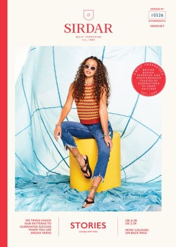 Sirdar Stories DK Crochet Pattern - Top 10526