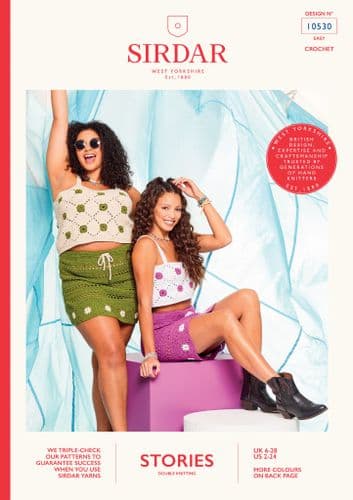 Sirdar Stories DK Crochet Pattern - Top and Skirt 10530