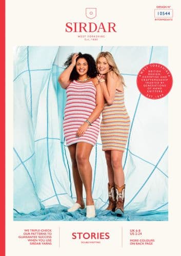 Sirdar Stories DK Knitting Pattern - Dress 10544