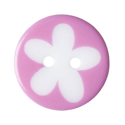 Small Flower Button: 17mm: