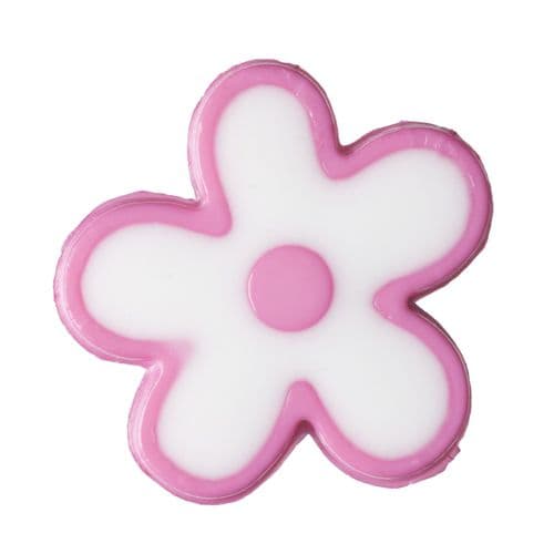 Small Flower Button: Shank: 15mm