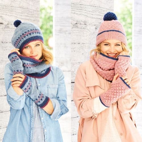 Stylecraft Accessories Pattern Knitted in Highland Heathers DK 9796