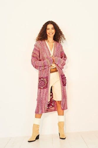 Stylecraft Colour Burst DK Crochet Pattern - Longline & Cropped Jackets 10135