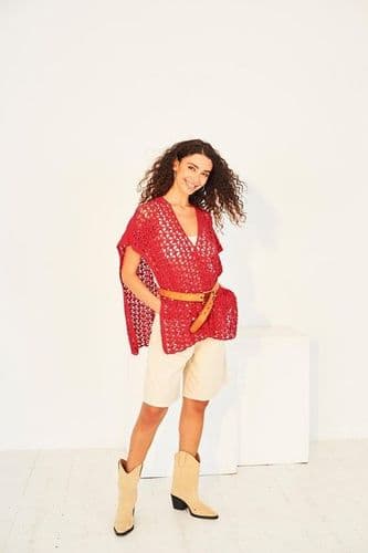 Stylecraft Colour Burst DK & Naturals Bamboo & Cotton DK Crochet Pattern - Beach Cover Ups 10136