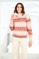 Stylecraft Easy Fair Isle Effect Aran Knitting Pattern - Sweaters 10073
