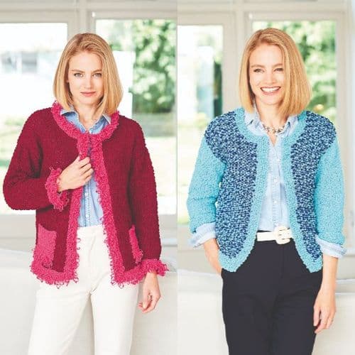 Stylecraft Jackets Pattern Knitted in Pearls 9776