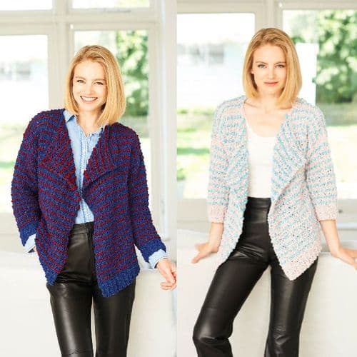 Stylecraft Jackets Pattern Knitted in Pearls 9778