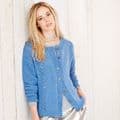 Stylecraft Jumper & Cardigan Knitted in Jeanie Demin Look 9362