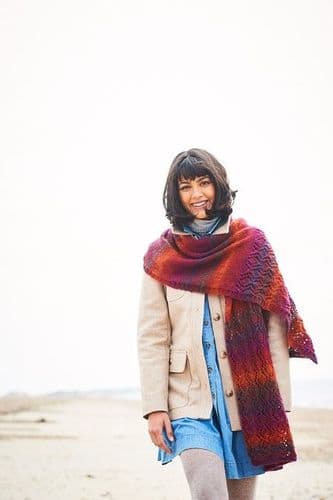 Stylecraft Shawls Pattern Knitted in Charm 9880