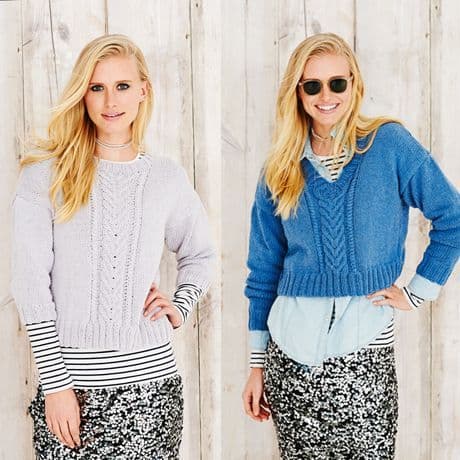 Stylecraft Sweaters Knitted in Jeanie Denim Look 9494