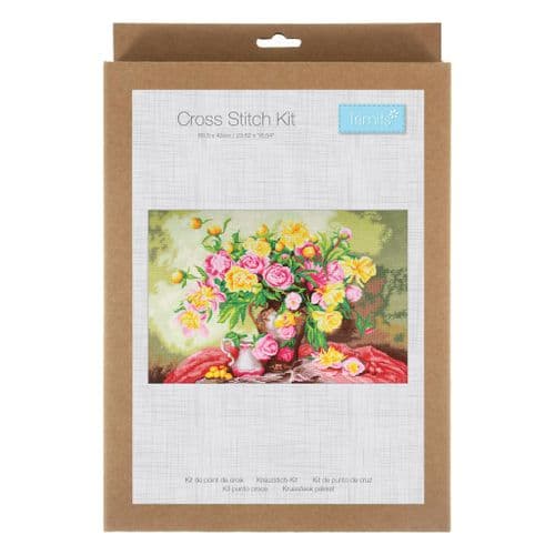 Trimits Counted Cross Stitch Kit - Roses