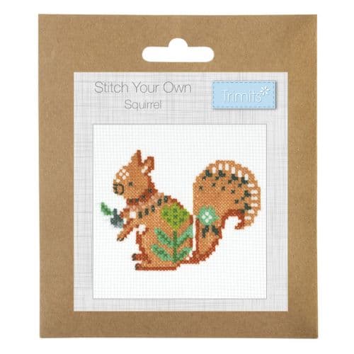 Trimits Mini Cross Stitch Kit - Squirrel