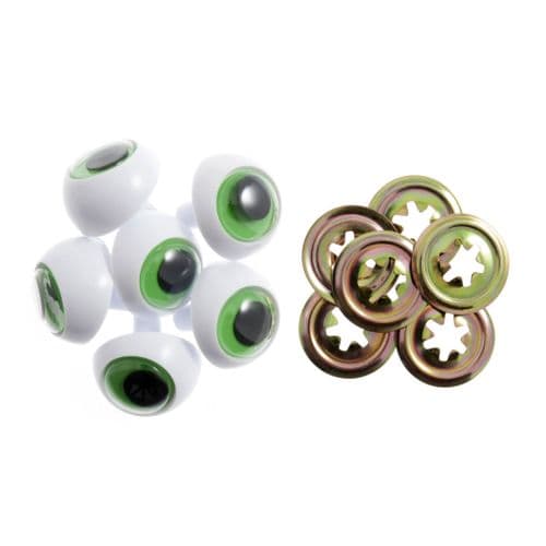 Trimits Toy Eyes: Frogs: 24mm: Green