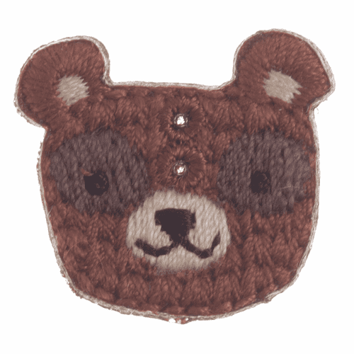 Woodland Bear Button - 23mm Diameter