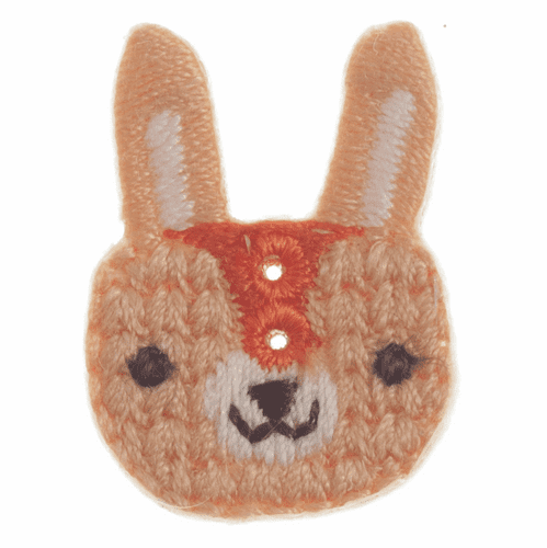 Woodland Bunny Button - 18mm Diameter