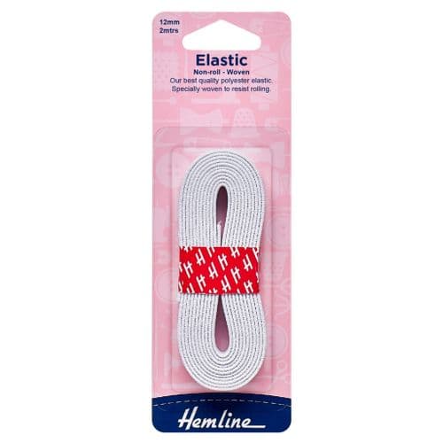 Woven Non-Roll Elastic: 2m x 12mm