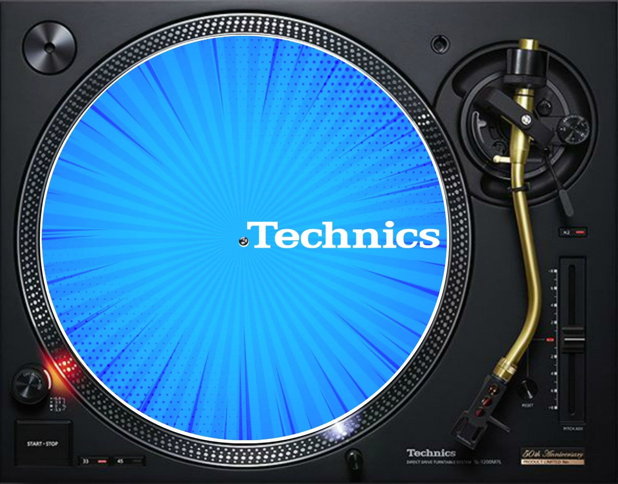 Technics Blue Slipmat