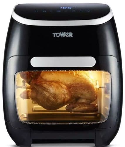 11 Litre Vortx 5-in-1 Xpress Pro Air Fryer by TOWER with Chicken Rotisserie T17039