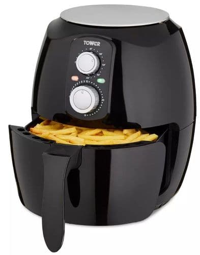 4 Litre Vortx 1400w Manual Air Fryer by TOWER T17085