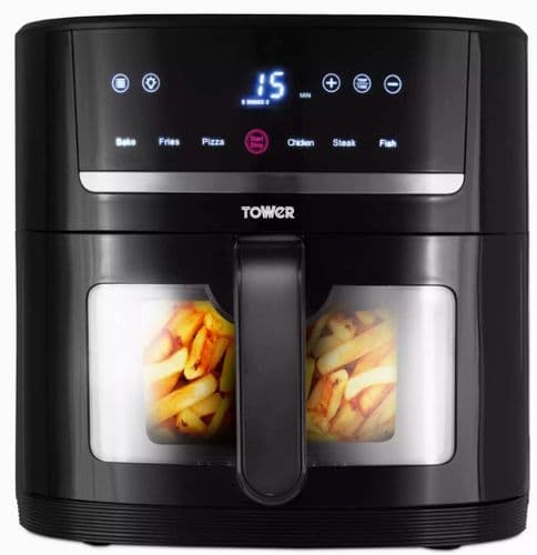 6 Litre Vizion Eco Saver Digital Air Fryer by TOWER T17117