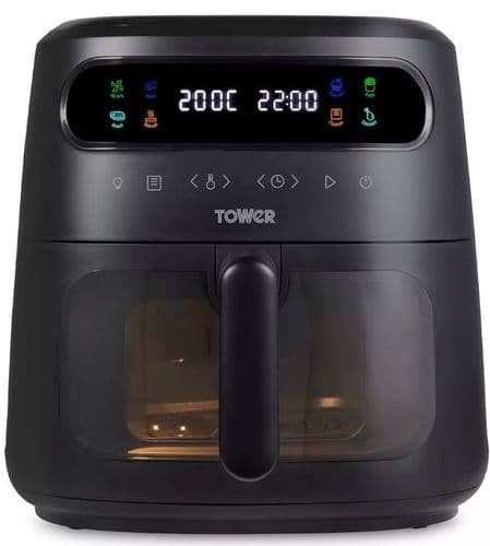 7.5 Litre Vortx Vizion Air Fryer with Colour Digital Display by TOWER T17123