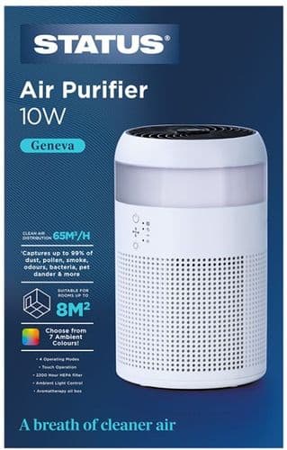 Air Purifier GENEVA 10w by Status CADR 65m3h