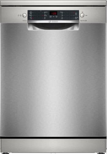 BOSCH 60cm Series 2 Freestanding Dishwasher Brushed Steel SMS26AI08G *5 YEAR WARRANTY