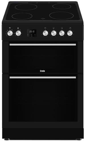 CREDA 60cm Freestanding Electric Cooker with Double Oven Anthracite C60CDOA *3 YEAR WARRANTY