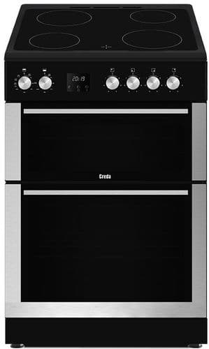 CREDA 60cm Freestanding Electric Cooker with Double Oven St. Steel C60CDOX *3 YEAR WARRANTY