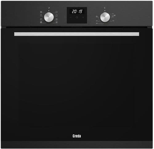 CREDA Built-In Electric Single Multifunction Fan Oven Anthracite C60BIMFA *3 YEAR WARRANTY