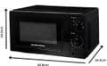 HAMILTON BEACH 20L 700w Manual Microwave Black HB70T20B
