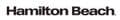 HAMILTON BEACH 20L Manual Microwave Black with St. Steel Cavity HBMX79SSB
