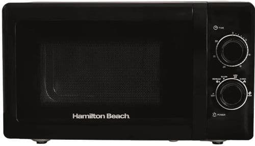 HAMILTON BEACH 20L Manual Microwave Black with St. Steel Cavity HBMX79SSB