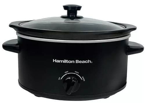 HAMILTON BEACH 3.5L Slow Cooker in Black HBSC040B