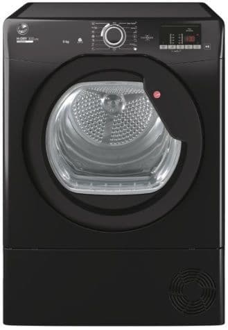 HOOVER H-DRY 300 Lite Condenser Dryer 9kg Load with Sensor Dry Black HLEC9DGB-80
