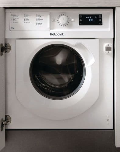 HOTPOINT Integrated Built-In Washing Machine 8kg Load 1400 Spin BIWMHG81484UK
