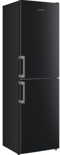 INDESIT 182.4 x 54cm Freestanding Low Frost Fridge Freezer Black IB55732BUK