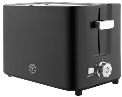 MASTERCHEF 2 Slice Toaster with 7 Way Heat Setting Black 525500
