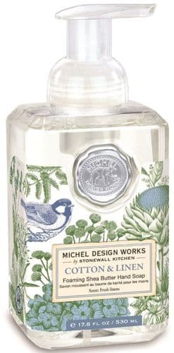 MICHEL DESIGN WORKS Shea Butter Foaming Hand Soap- Cotton & Linen