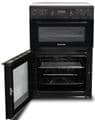 MONTPELLIER 60cm Freestanding Electric Cooker with Double Oven Black MDAFCD60FK