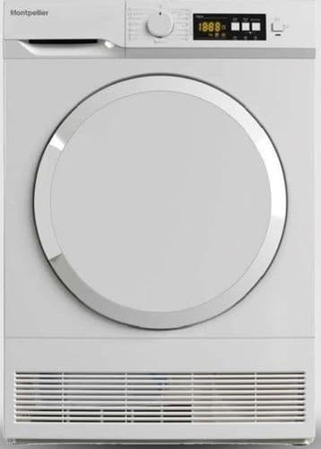 MONTPELLIER Condenser Tumble Dryer 7kg Load White with Sensor Dry MDATDSC7W