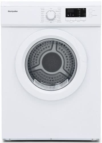 MONTPELLIER Vented Tumble Dryer 7kg Load with Sensor Dry White MVSD7W