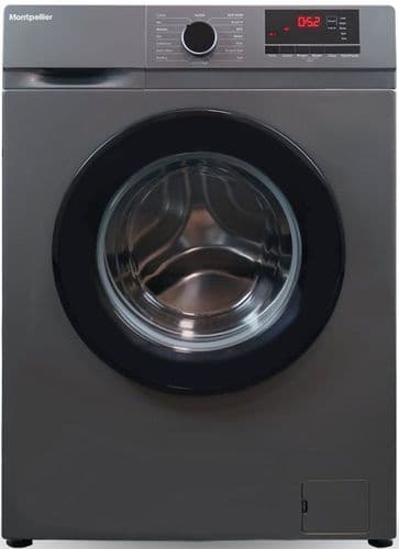 MONTPELLIER Washing Machine 10kg Load 1400 Spin Silver MDAWM1014S *2 YEAR WARRANTY