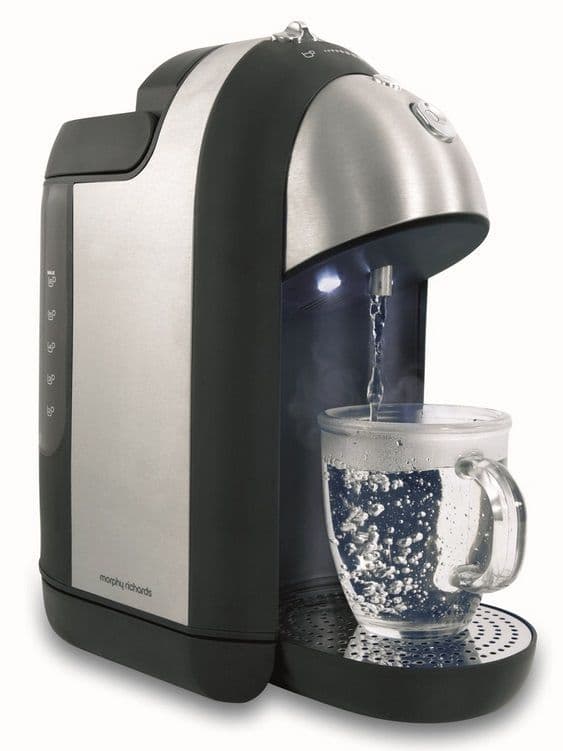 MORPHY RICHARDS Brushed Stainless Steel One Cup Hot Water Dispenser 43922