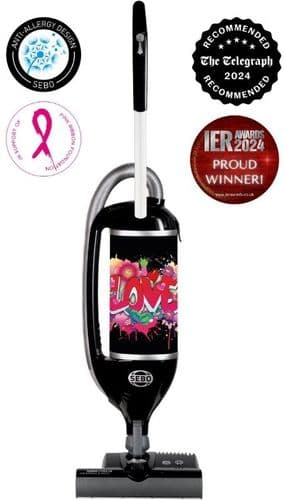 SEBO Felix Bagged Upright Vacuum Cleaner Graffiti ePower 90810BGB